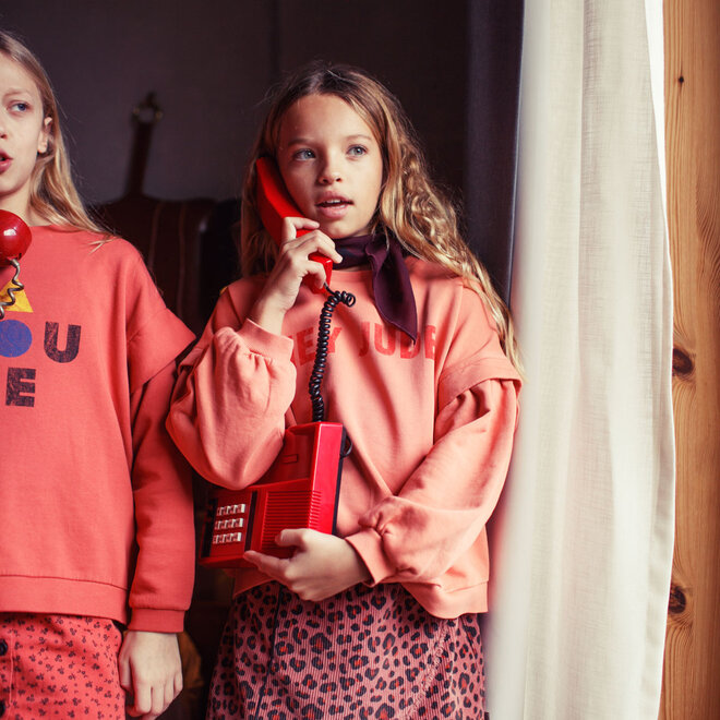 Piupiuchick - Sweatshirt Pink Hey jude