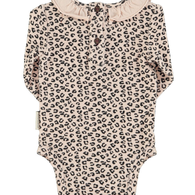 Piupiuchick -  Baby body collar Pale pink Animal