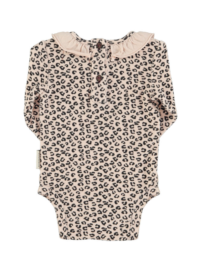 Piupiuchick -  Baby body collar Pale pink Animal
