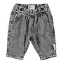 Piupiuchick -  Baby trousers Washed black denim