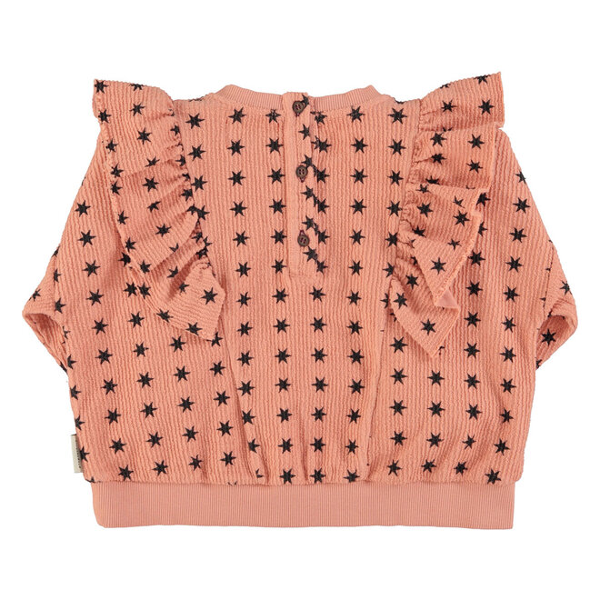Piupiuchick -Sweatshirt Pink black stars