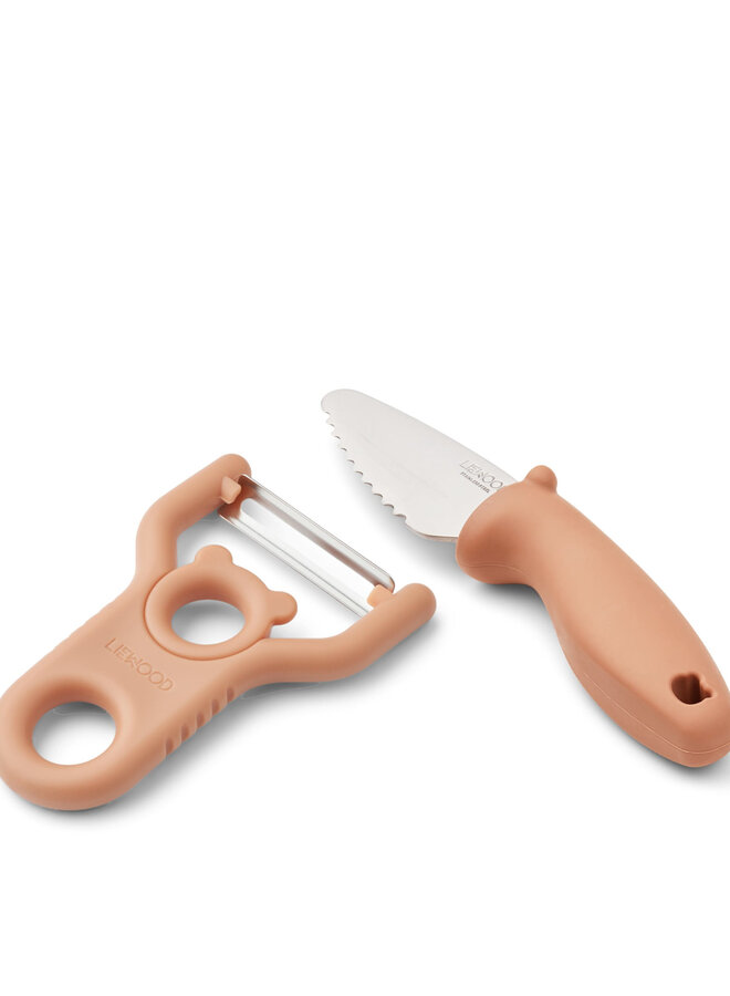 Liewood - Pertense peeler & knife set - Tuscany rose