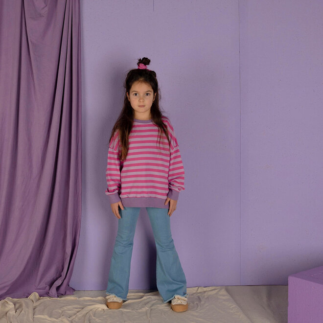 Nixnut - Rel sweater Pinky stripe