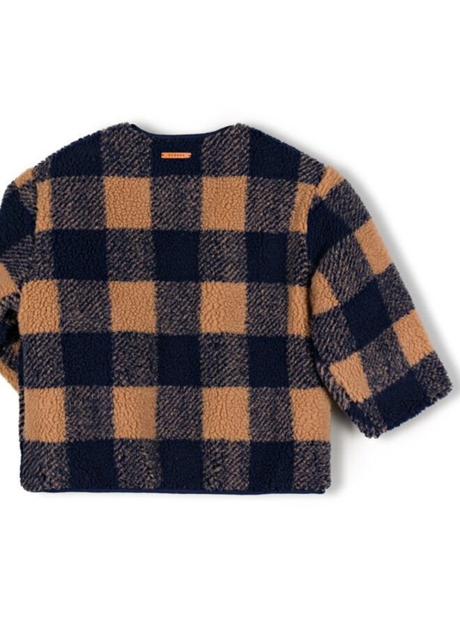 Nixnut - Check jacket Navy checkered