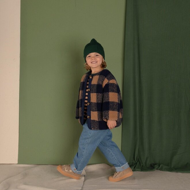 Nixnut - Check jacket Navy checkered