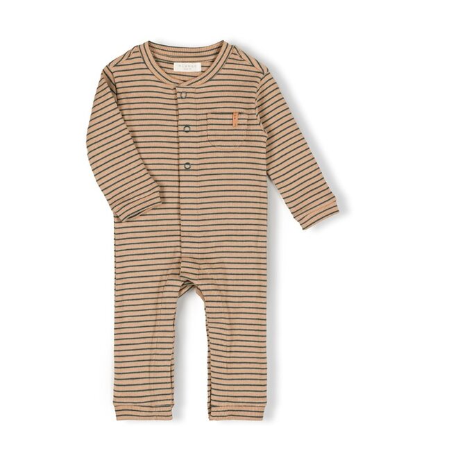 Nixnut - Tof onesie Moss stripe