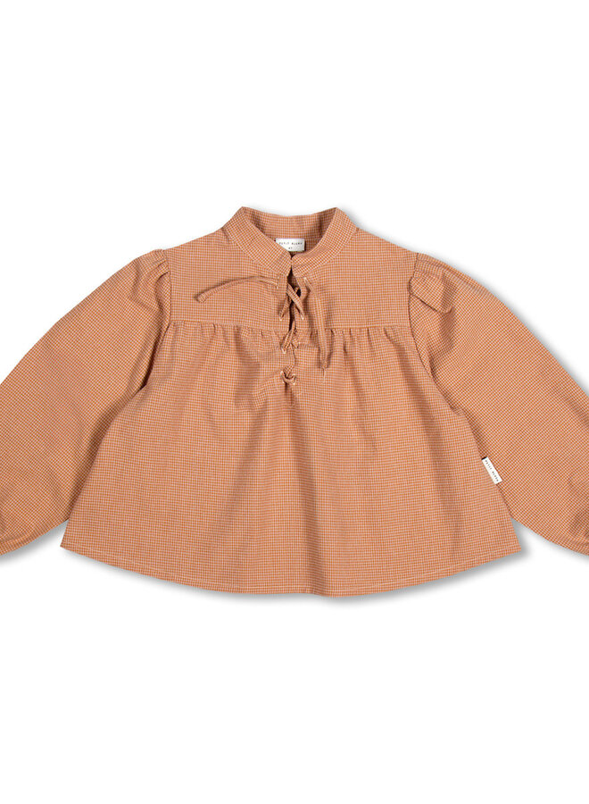 Petit Blush - Ella blouse Amber check