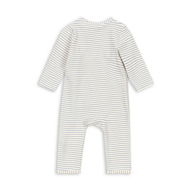Konges Slojd - Basic newborn onesie Stripe blue