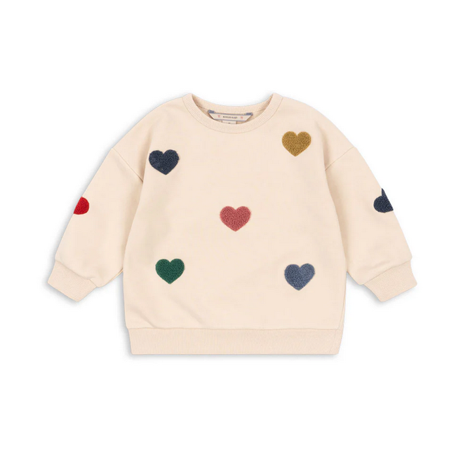 Konges Slojd - Lou terry sweat shirt Hearts