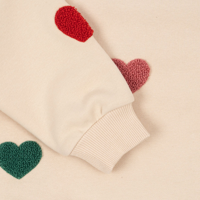 Konges Slojd - Lou terry sweat shirt Hearts