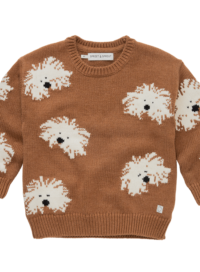 Sproet & Sprout - Sweater intarsia Dogs