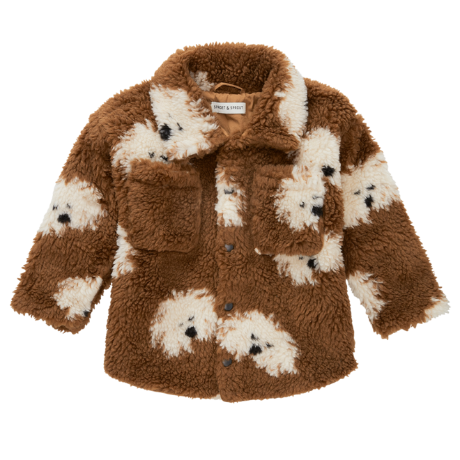 Sproet & Sprout - Teddy shirt jacket Dogs