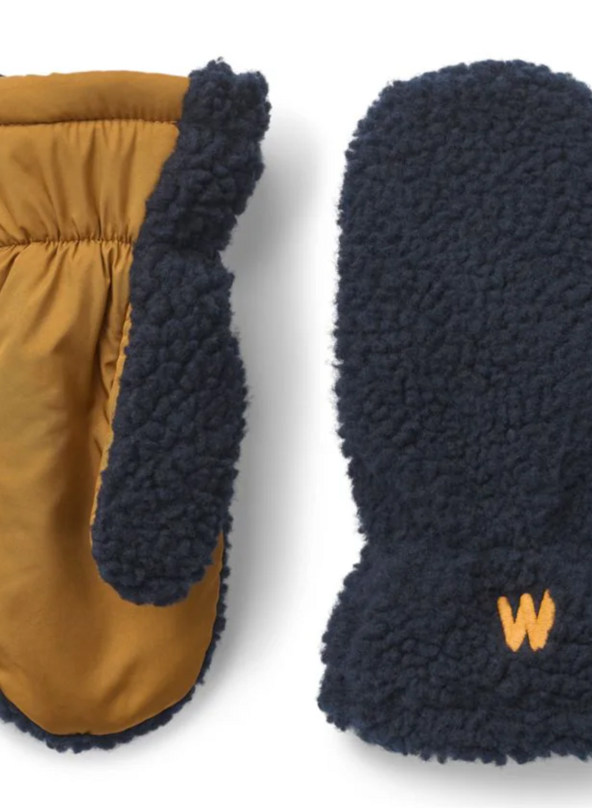 Liewood - Grethe pile gloves - Classic navy multi mix