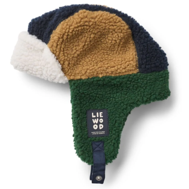 Liewood - Bravo pile hat - Classic navy multi mix