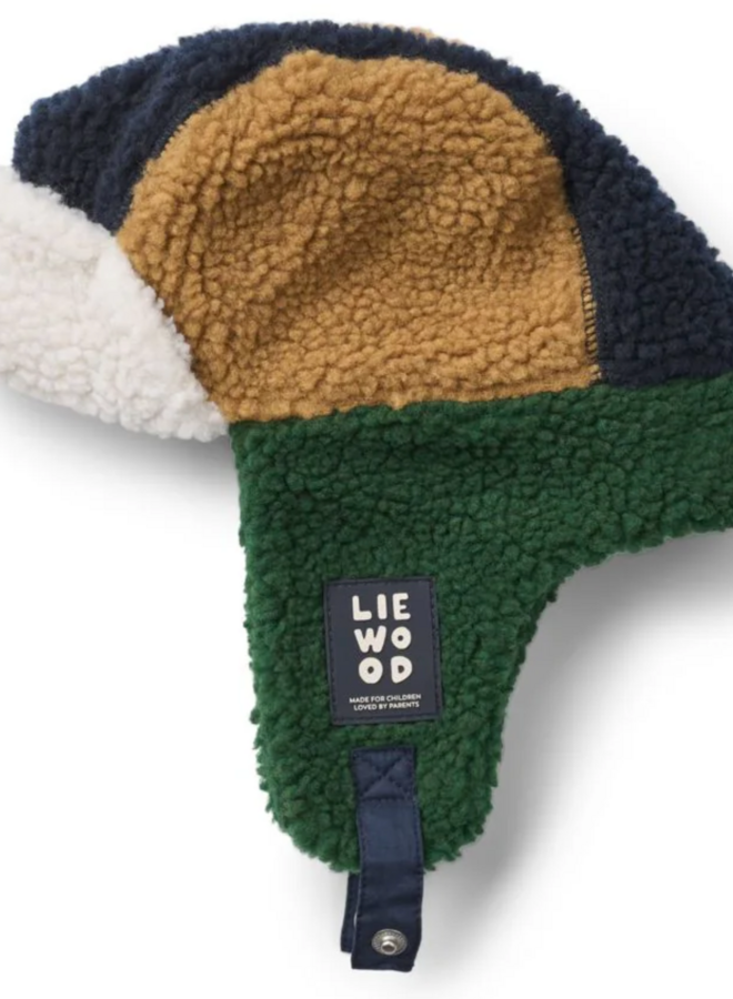 Liewood - Bravo pile hat - Classic navy multi mix