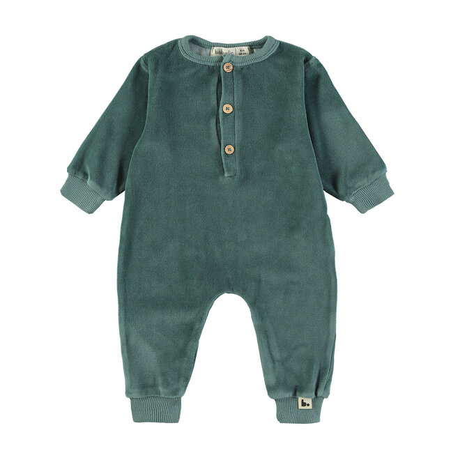 Babyclic - Onepiece Velour Forest green
