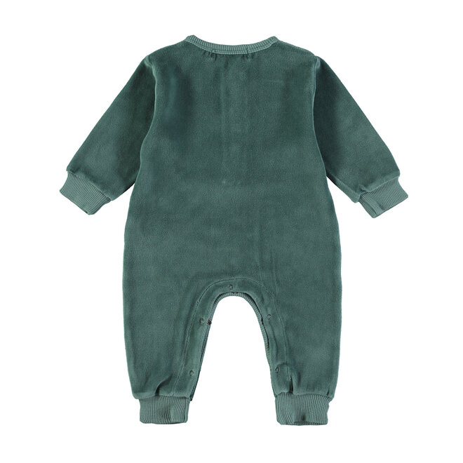 Babyclic - Onepiece Velour Forest green