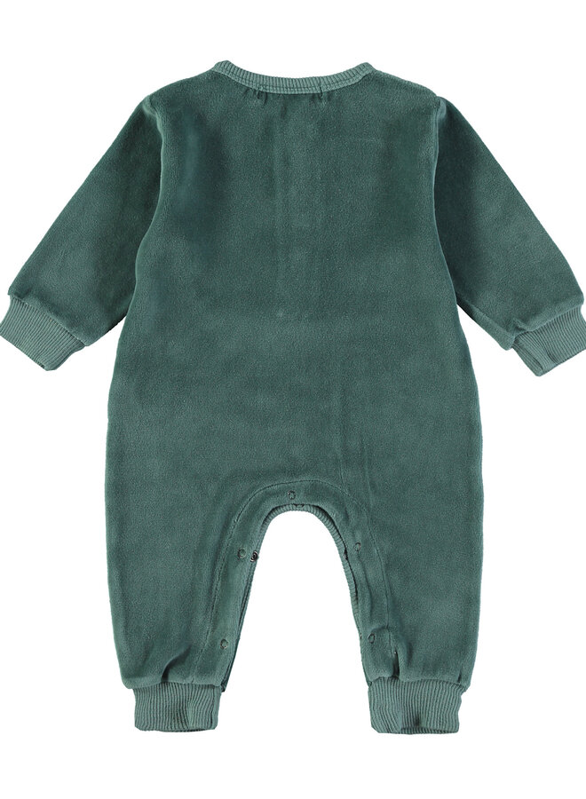 Babyclic - Onepiece Velour Forest green