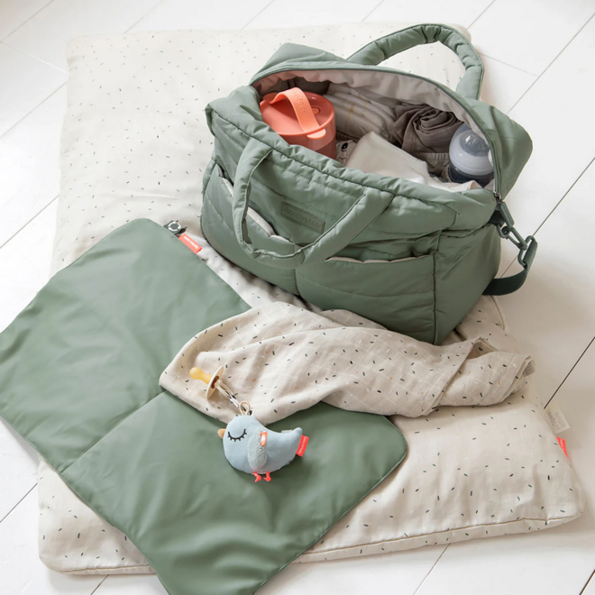 Done by Deer - Quilted changing bag Green