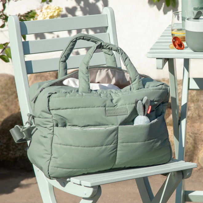Done by Deer - Quilted changing bag Green