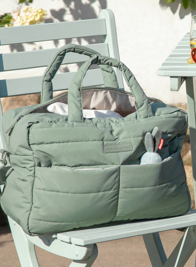 Done by Deer - Quilted changing bag Green