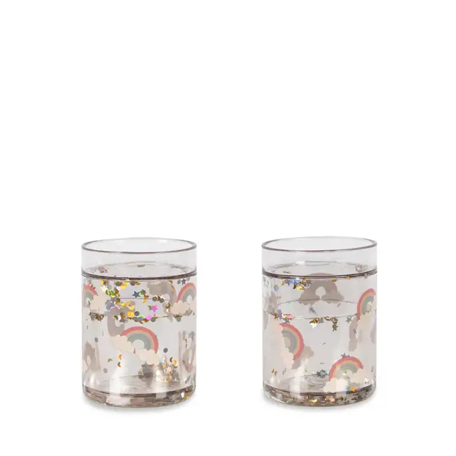 Konges slojd - 2 pack glitter cups Rainbow