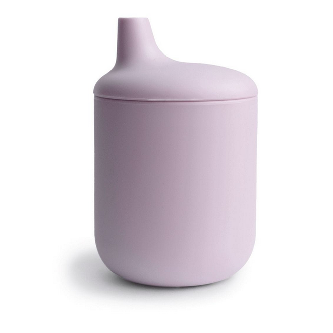Mushie - Silicone sippy cup - Soft Lilac