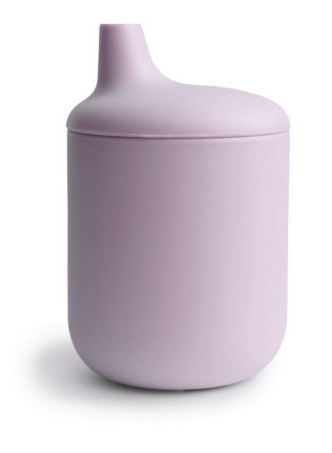 Mushie - Silicone sippy cup - Soft Lilac