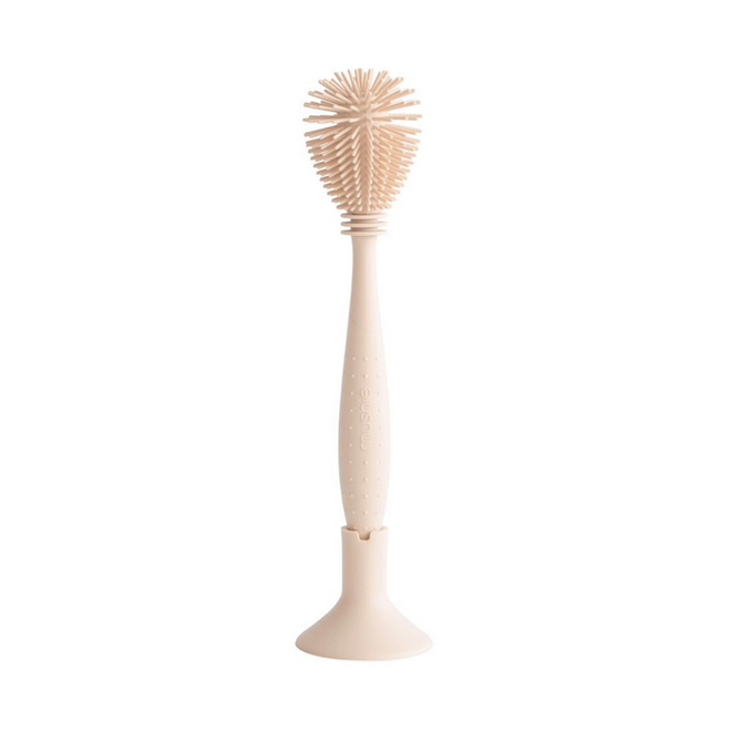Mushie - Silicone baby bottle brush - Shifting sand