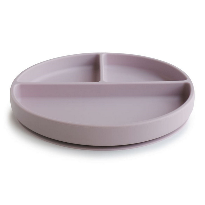 Mushie - Silicone suction plate - Soft Lilac