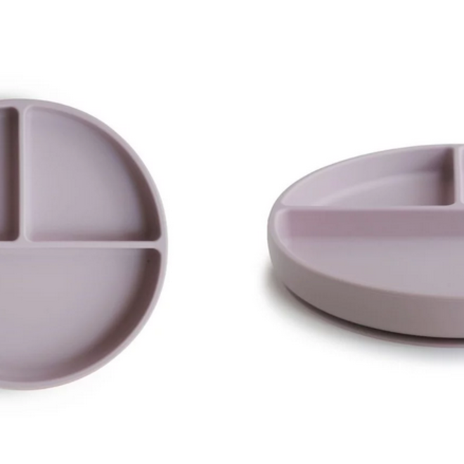 Mushie - Silicone suction plate  - Soft Lilac