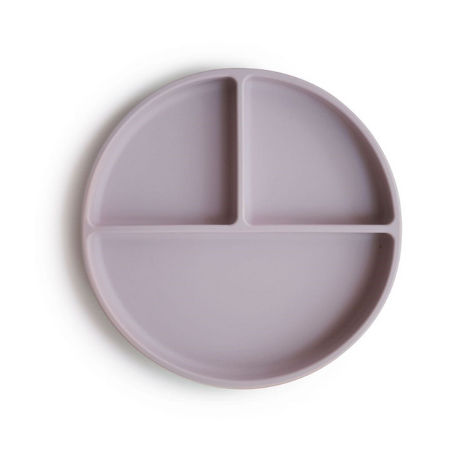 Mushie - Silicone suction plate  - Soft Lilac