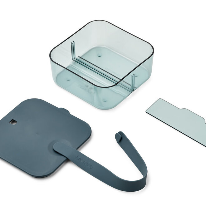 Liewood - Carin lunchbox small - Whale blue / Sea blue