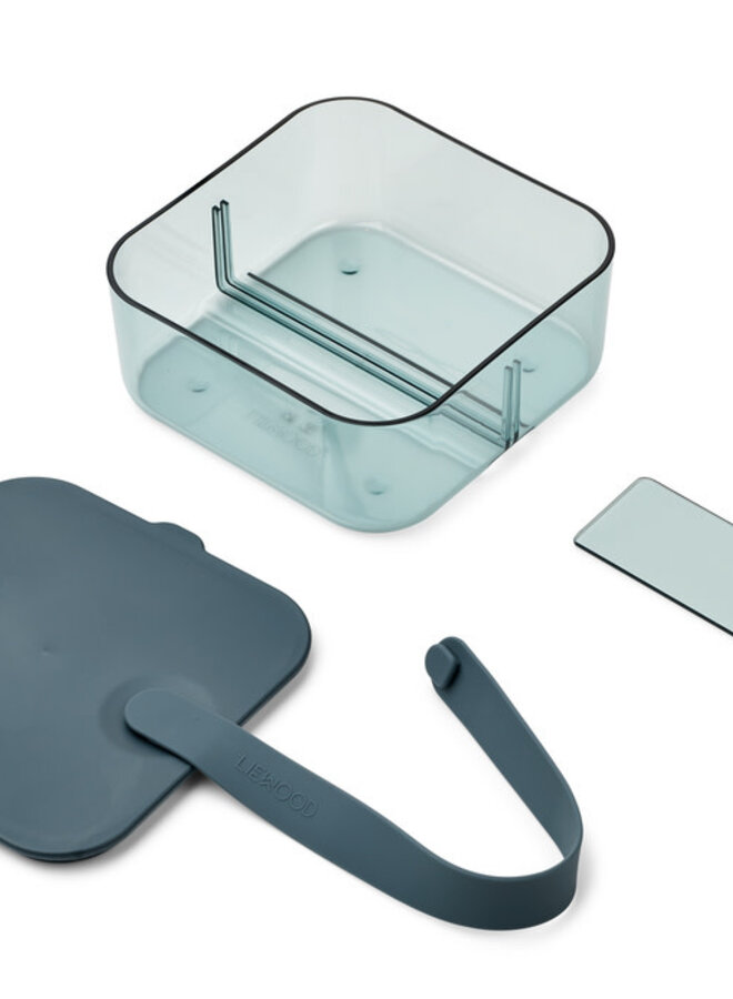 Liewood - Carin lunchbox small - Whale blue / Sea blue