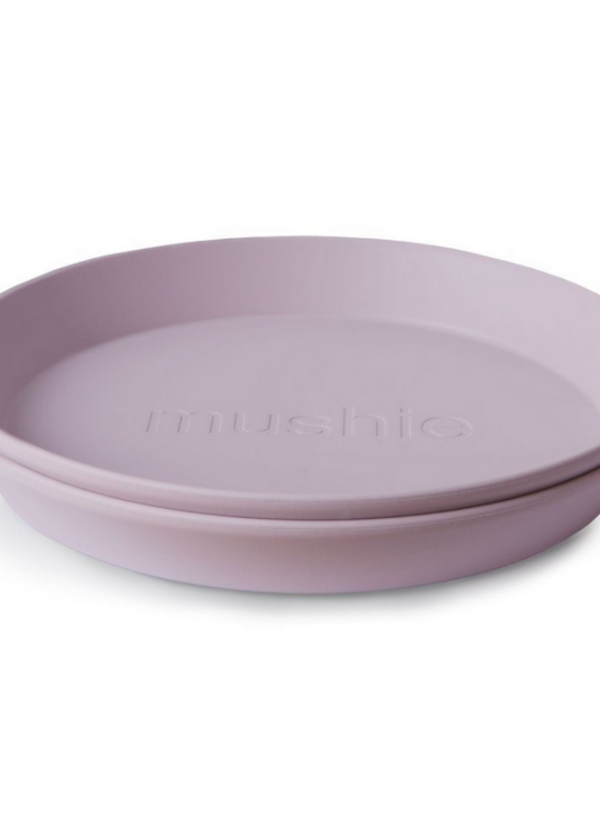 Mushie - Plates round Lilac (Set of 2)