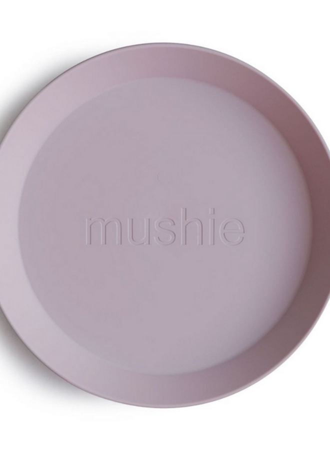 Mushie - Plates round Lilac (Set of 2)