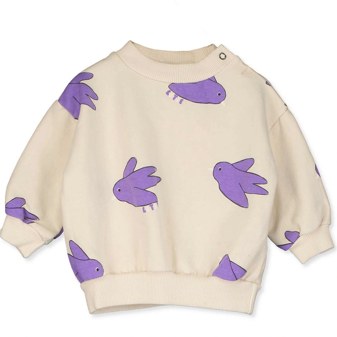 Lötiekids - Sweatshirt Flowing birds cream