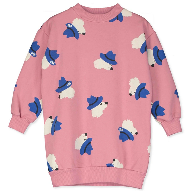 Lötiekids - Sweatdress Chill dogs rose