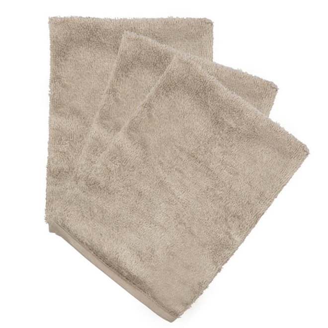 Timboo - Set de 3 gants de toilette - Feather grey