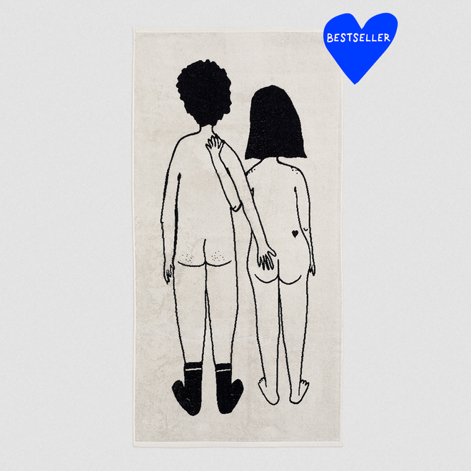 Helen B - Badhanddoek naked couple back