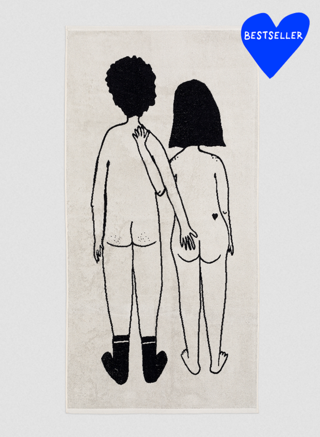Helen B - Badhanddoek naked couple back