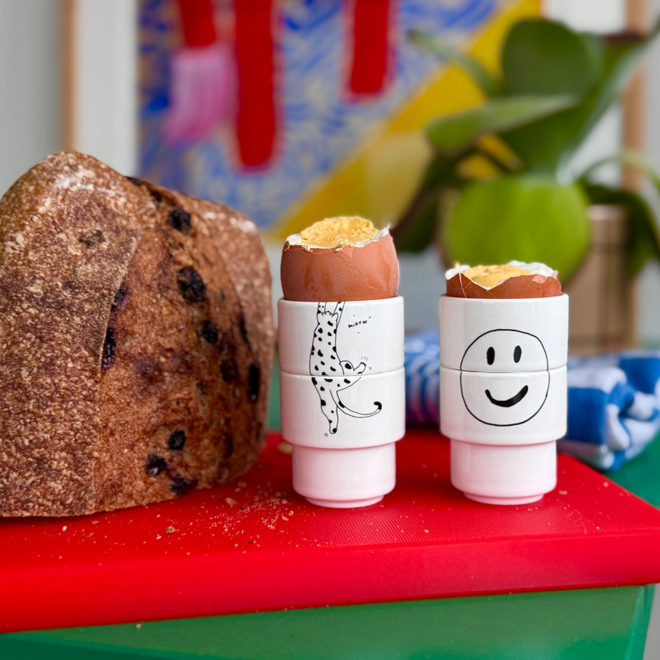 Helen B - Eierdop meow (set van 2)