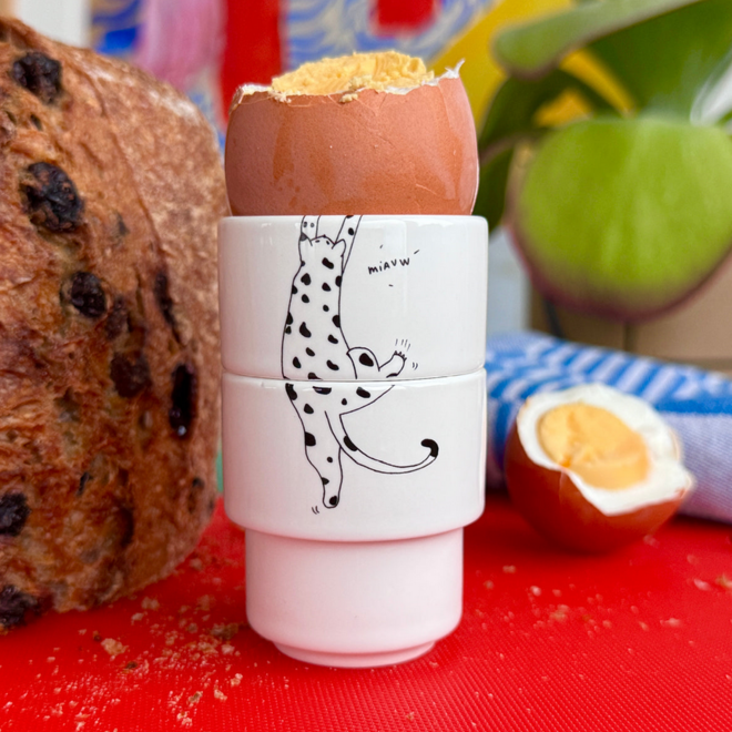 Helen B - Eierdop meow (set van 2)