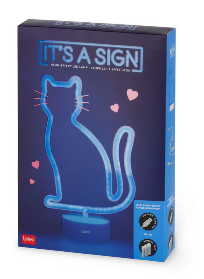 Legami - Neon effect LED lamp It's a sign Kitty