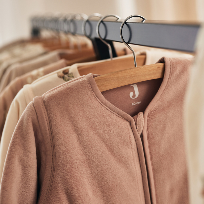 Jollein - Slaapzak met afritsbare mouw Velvet Wild rose 70 cm