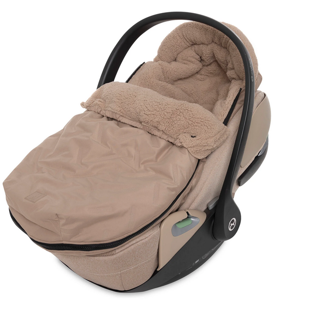 Jollein - Voetenzak Autostoel groep 0 Embossed milky coffee