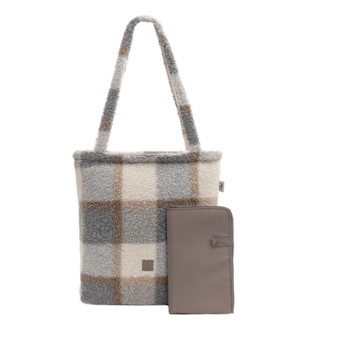 Jollein - Luiertas Shopper check Boucle