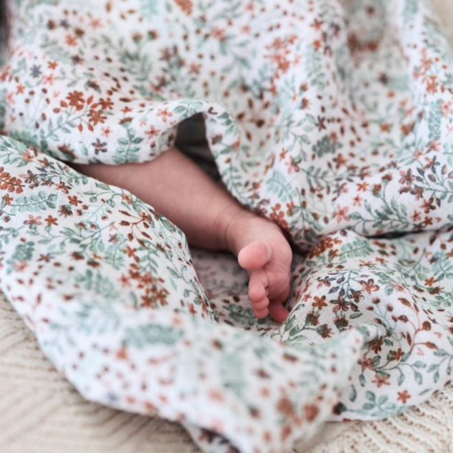 Jollein Hydrofiel Multidoek Bloom 115x115cm - 2 Stuks