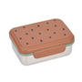 Lässig - Lunchbox stainless steel Happy prints caramel