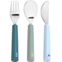 Lässig - Cutlery with silicone handle 3 pieces Tiny Team Dog